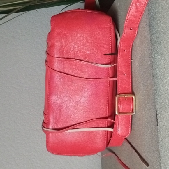 REBECCA MINKOFF Red Orange Conceal and Carry Shoulder Bag Purse. COA!! - Picture 8 of 14
